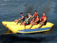Double Tubes Banana Boats Banana Taxi 6 Passengers for Water Sports