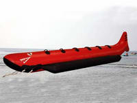 Single Tube Red Color Inflatable Shark Ride for Sale