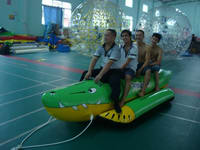 Commercial Grade Inflatable Crocodile Boat for Water Ski Sports