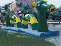 Amazing Loch Ness Monster Inflatable Water Obstacle Course Games for Kids