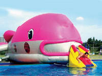 Custom Giant Inflatable Whale Water Slides