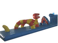 Custom Lake Monster Inflatable Water Obstacle Course for Rental