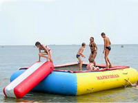 Custom Made Inflatable Square Water Trampoline Combo
