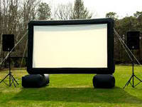 Custom Made Welding Inflatable Movie Screen for Rentals