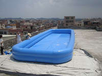 New Style Double Layers Tubes Square Inflatable Pool for Sale