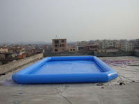 Blue Inflatable Pool using for Swimming Center