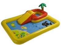 High Strength 0.6mm PVC Tarpaulin Inflatable Pool with slide for Backyard Play