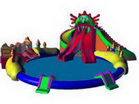 Custom Made Inflatable Monster Water Park for Rental