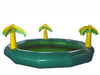 CE Approval Durable Inflatable Pool with Palm Trees for Sale