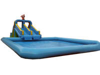 New Design Inflatable Pool and Water Slide Combo for Sale