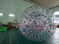 Custom Made Blue Dots Zorb ball