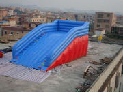 New Style Inflatable Zorb Ball Ramp Race Track for Carnival