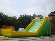 Giant Inflatable Slide for Crazy Zorb Ball Adventure