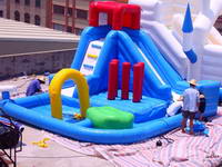 hot sale min water slide with pool for summer