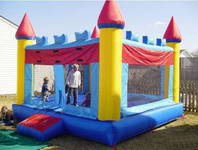 Inflatable outdoor kids jumping bouncer trampoline