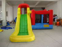 Hoop Inflatable Bouncy House With Water Slide