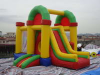 Newest small comboo bouncer with slide for children