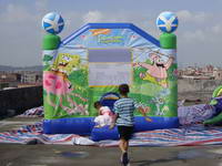 3 in 1 Spongebob Combo Bounce House