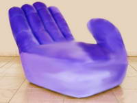 Inflatable sofa-1702 finger_sofa_chair