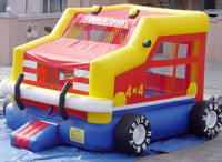 Hot-selling inflatable truck bouncer,inflatable truck slide for hire