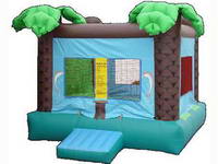 inflatable jungle forest bouncer castle