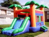 Palm Tree Bounce House Slide Combo