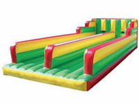 Colorful Duable Lane Inflatable Bungee Run with Harnesses and Bungee Cords