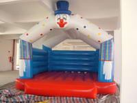 inflatable high quality clown bouncer combo