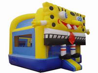 Inflatable 4mL Sponge Bob Bouncer For Kids