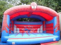 Funny Inflatable Bouncer Slide For Outdoor / Backyard With Spiderman Design