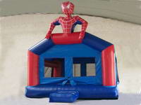 inflatable spiderman bounce house combo