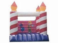 Inflatable Double Stiching Castle Jumping Castle With Clown Painting