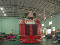 Cheerful Monkey King Kong Jungle Inflatable Bouncer