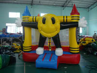 Happy Face Inflatable Crayon Land Bouncer