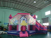 Cheerful Mini Castles Inflatable Princess Combo for Rental