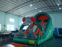 Jungle Inflatable Elephant Slide for Kids