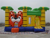 Tiger Belly Jumper Inflatable Bounce House Slide Combo