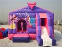 Light Purple 3 In 1 Fairy Jumping Castle Combo