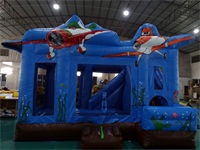 4 In 1 Jet Fighters Inflatable Jumping Castle Combo