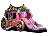 One of a kind Princess Carriage Inflatable Combo for Parties
