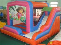 Dora Inflatable Combination Bounce House and Slide