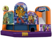 5 In 1 Inflatable Scooby Doo Bouncer Castle Combo