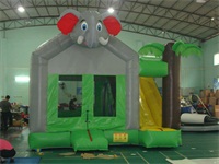 Newest 3 In 1 Elephant Jungle Jumping Castle Combo