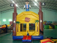 Newest 3 In 1 Pirate Inflatable Jumping Castle Combo