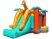 Adults Size Giraffe Inflatable Bounce House Slide Combo