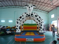 Dalmatian Fire Dog Inflatable Bounce House Combo Rentals