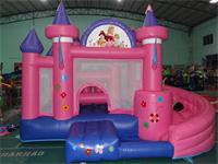 Girly Princess Bounce House Wet or Dry Slide Combo
