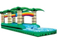 Dual Lane Slip N Splash Inflatable Water Slide