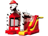 Inflatable Dalmatian Dog Jumping Bouncer Castle for Fun