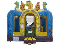 Dinosaur Kingdom Inflatable Bounce House Slide Combo